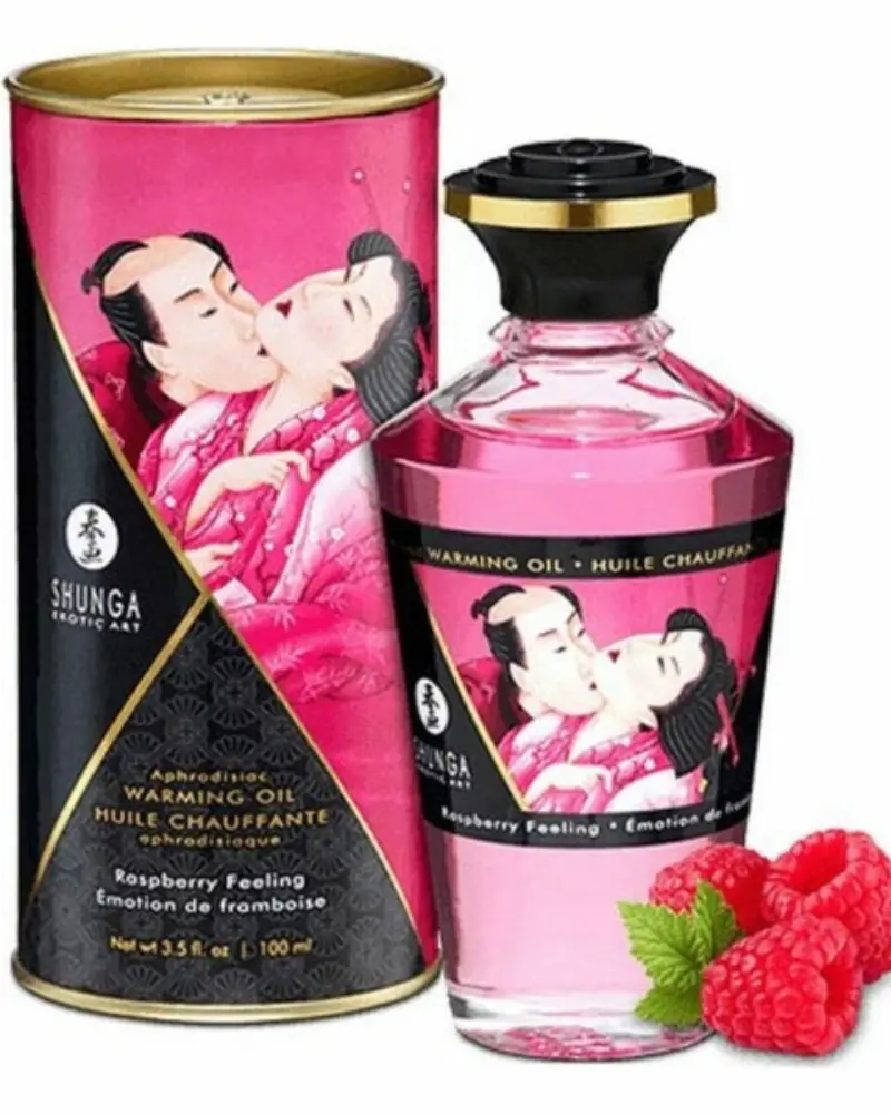Huile de Massage Érotique Shunga Framboise 100 ml – Sensualité Fruitée (copie)