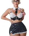 Sarah - Uniforme Sexy et Élégant