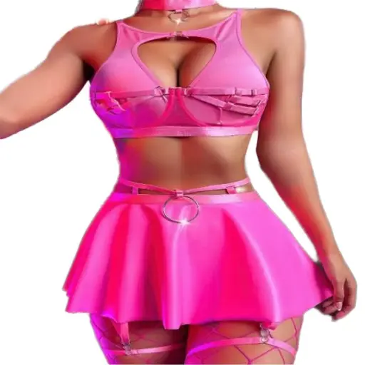 Harley - Tenue Glamour Rose Fluo